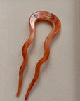 Slik and Sleek French Hair Pin in Tortoise Shell, eco-friendly hair accessory for thick hair
