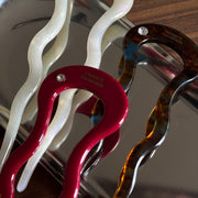 Slik and Sleek French Hair Pin in Tortoise Shell, eco-friendly hair accessory for thick hair