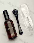 Slik & Sleek Hair growth Scalp Dermaroller Kit with 100ml disinfection spray for hair growth.