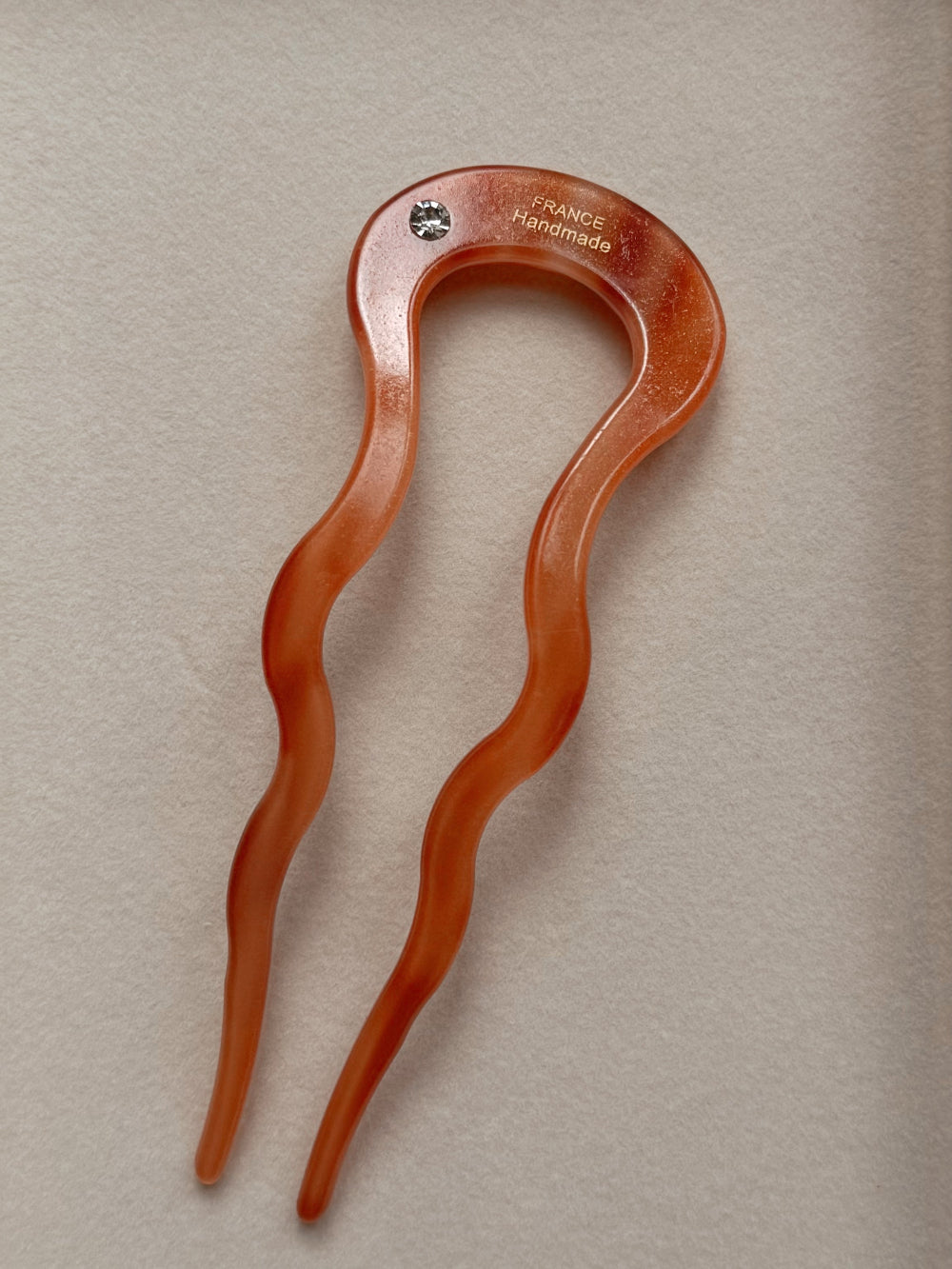 Slik and Sleek French Hair Pin in Tortoise Shell, eco-friendly hair accessory for thick hair