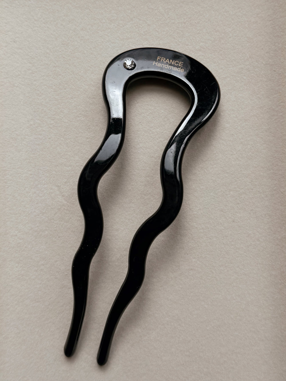 Slik and Sleek French Hair Pin in Tortoise Shell, eco-friendly hair accessory for thick hair