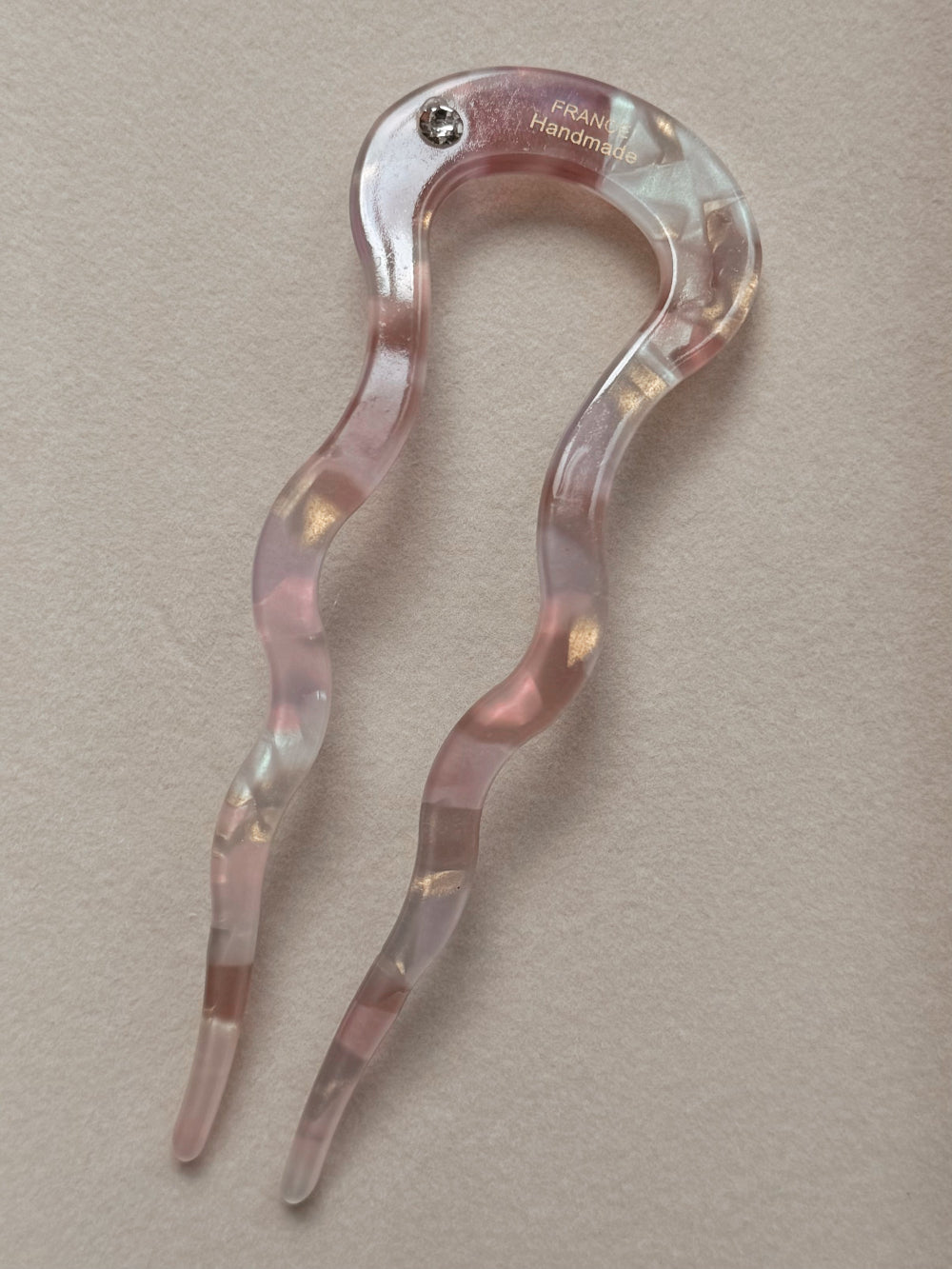 Slik and Sleek French Hair Pin in Tortoise Shell, eco-friendly hair accessory for thick hai