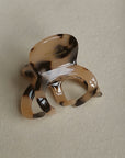 Petite Jelly claw Clips Classic Tortoise