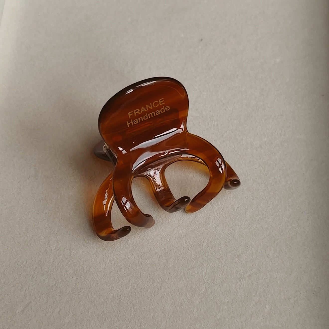 Petite Jelly claw Clips Brown Caramel