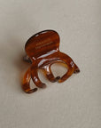 Petite Jelly claw Clips Brown Caramel
