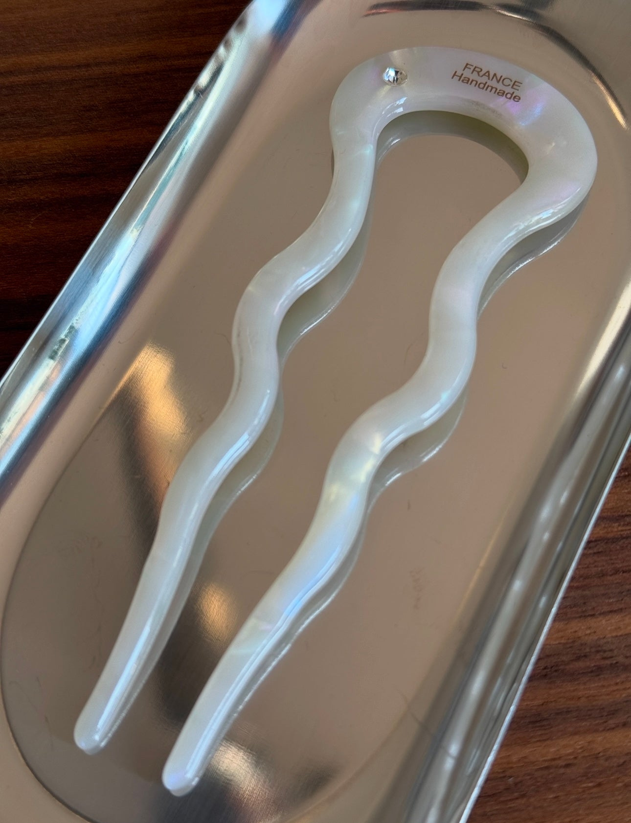 Slik and Sleek French Hair Pin in Tortoise Shell, eco-friendly hair accessory for thick hai