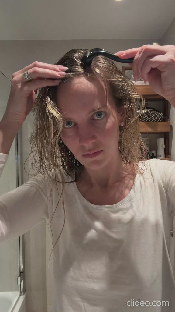 How to use a scalp dermaroller tutorial for hair growth 