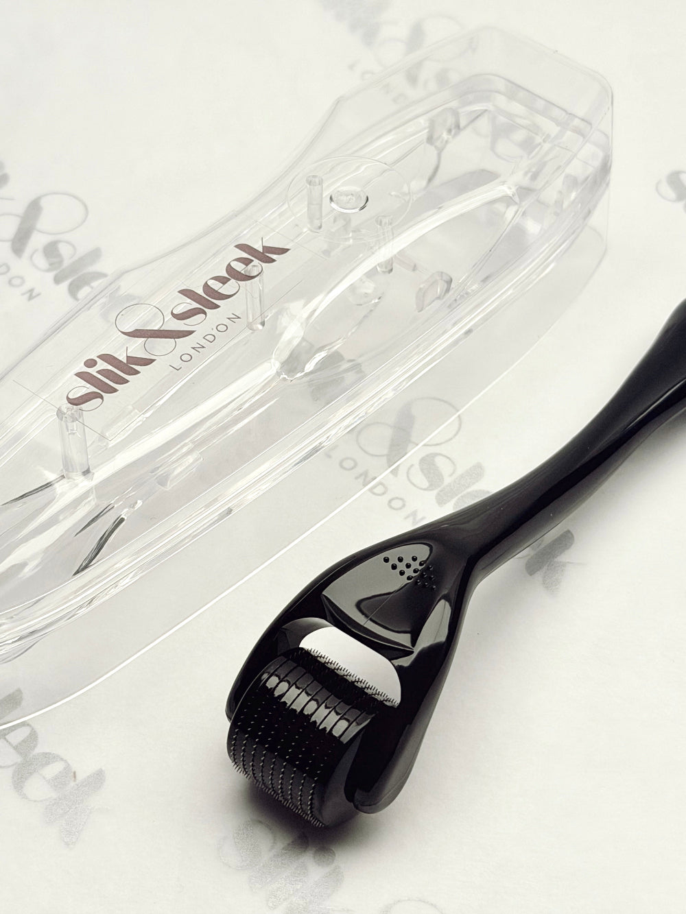 Slik & Sleek Hair growth Scalp Dermaroller Kit with 100ml disinfection spray for hair growth.