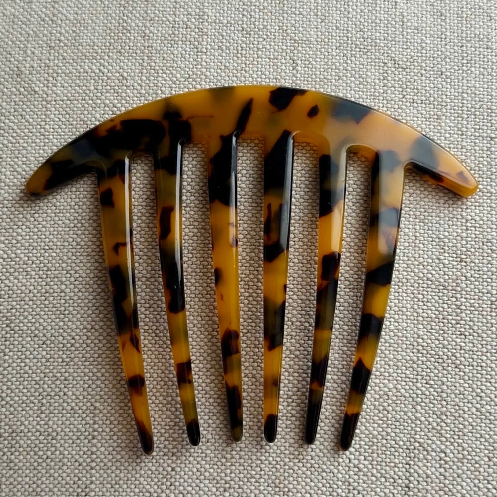 tortoise french hair comb